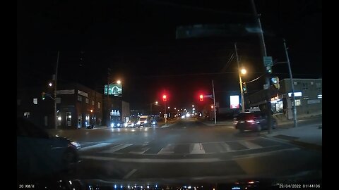 Vehicle Runs Red Light In Toronto
