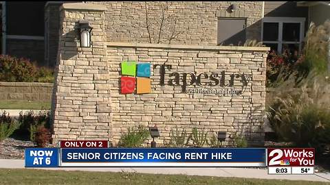 Rent almost doubling at senior living complex