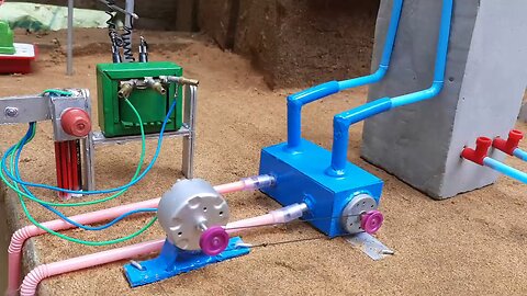 How to make water pump scienceproject 220volt Transformer Motor Project