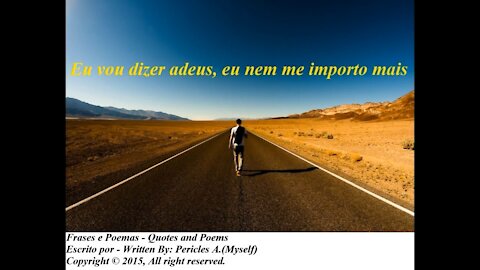 Eu vou dizer adeus [Frases e Poemas]