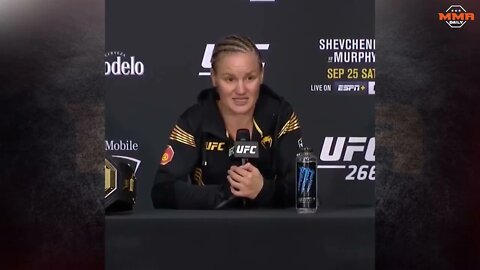 Valentina Shevchenko calmly describing the moment she feels opponents break