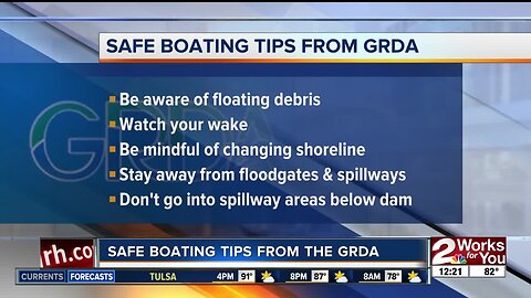 Safe boating tips from the GRDA