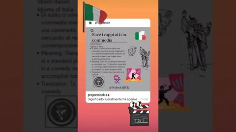 🇮🇹Fare troppi atti in commedia