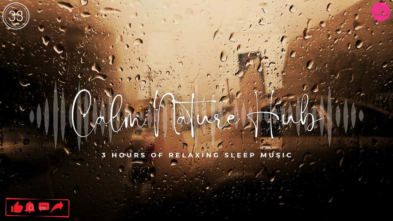 3 Hours of Tranquil #rainfall & Thunder Sounds for #deepsleep & Stress Relief 🌧️⚡😴 | #33