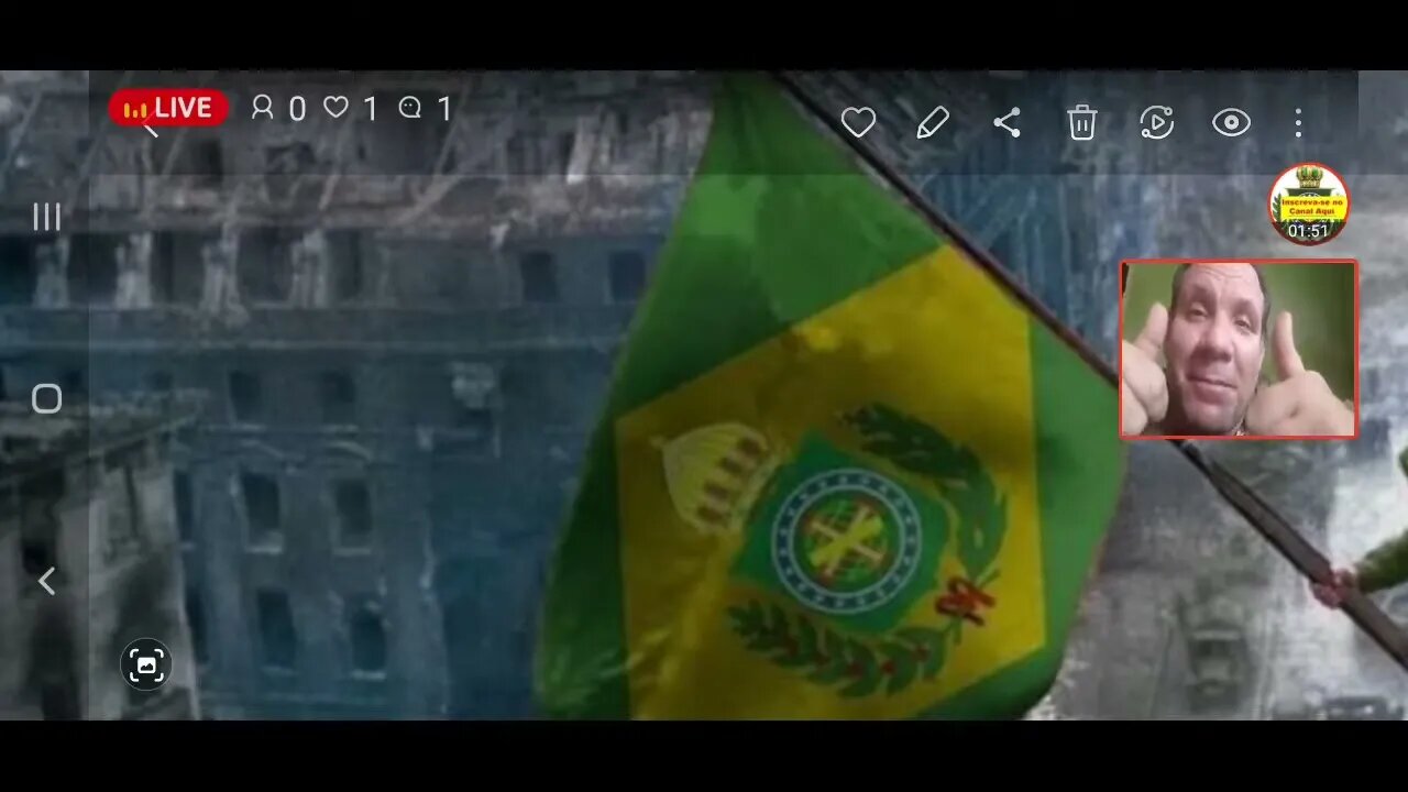 Ao vivo - teste live com o novo suporte