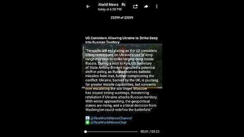 News Shorts: USA Mulls Allowing Ukraine Striking in Russia