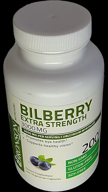 Bronson Bilberry Extra Strength Vaccinium Myrtillus #bilberry