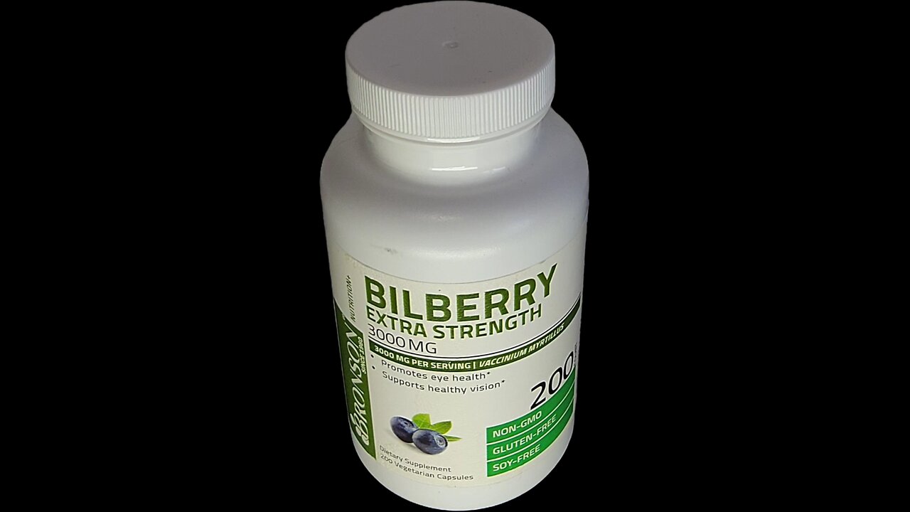 Bronson Bilberry Extra Strength Vaccinium Myrtillus #bilberry