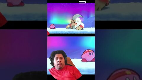 KIRBY FIGHTING A SUPER SAIYAN MONKEY