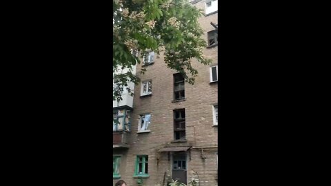Ukrainian terrorists again fired at the city of Yasinovataya (DPR)