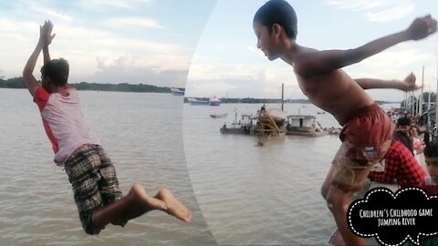 Children's Childhood game jumping River 😍 L+