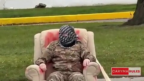Toronto Goes Full Jew Hate As Pro-Hamas Protester Dresses As Slain Mastermind Behind Oct 7th Attacks