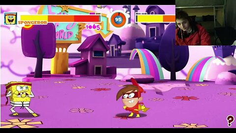 Timmy As Cleft VS SpongeBob SquarePants In A Nickelodeon Super Brawl Summer Battle With Commentary