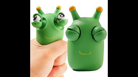 Green Worm Eye Popping Squeeze Fidget Toys For Autism And ADHD