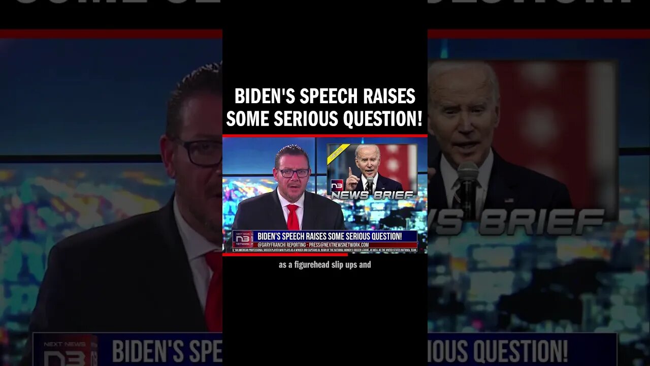 Biden's Speech Raises Some Serious Question!