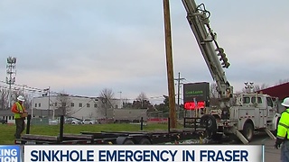 Sinkhole emergency in Fraser