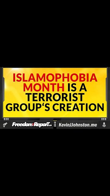 Islamophobia Month Is a Creation of The Terror Group THE MUSLIM BROTHERHOOD