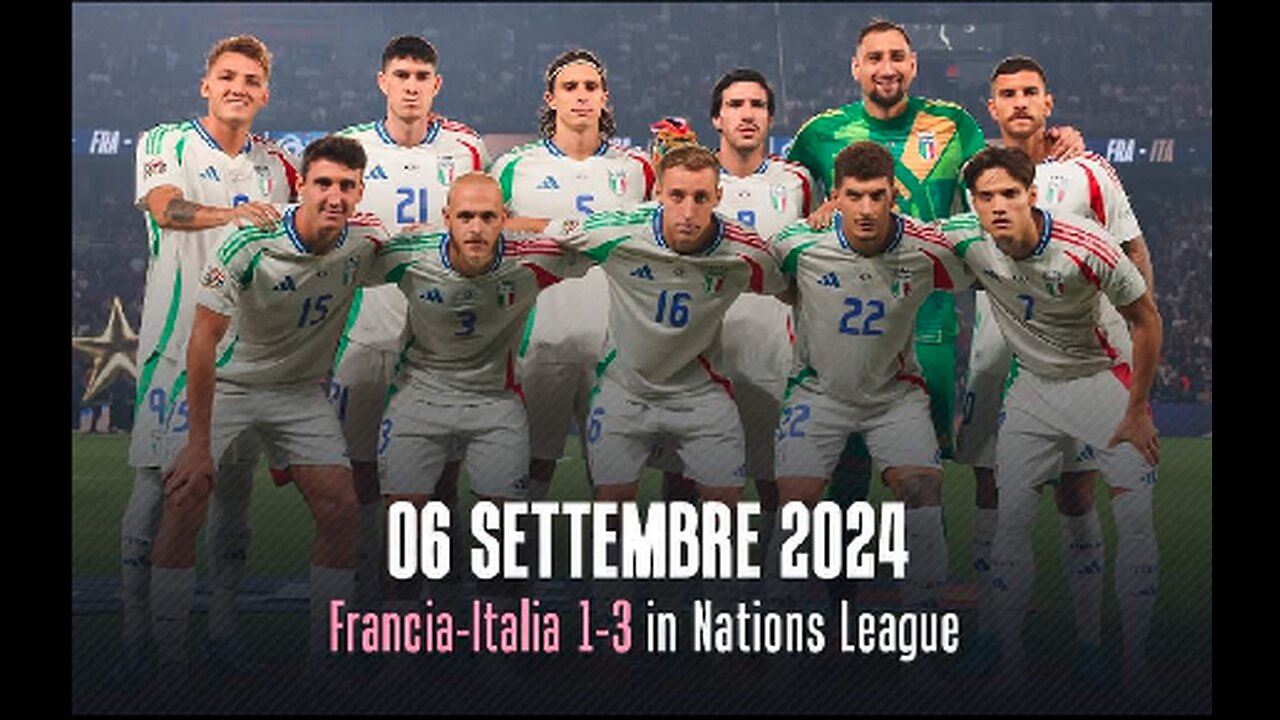 Italy 3 - 1 France Sept 06, 2024 Nations League