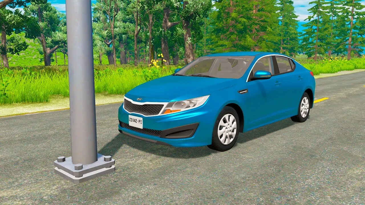 Kia Optima VS Pillar – BeamNG.Drive