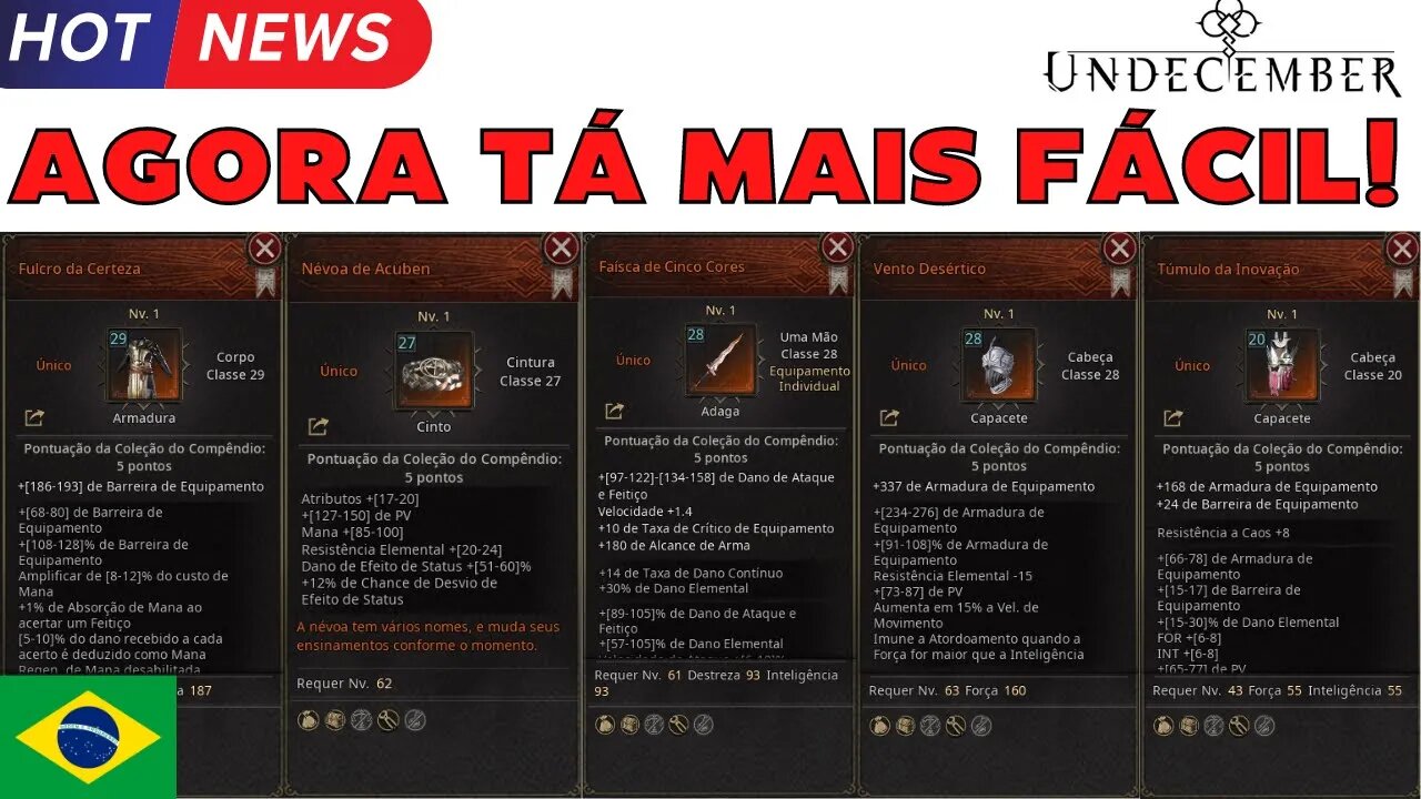 Aumentaram drop rate de itens únicos e lendarios e mais - Undecember
