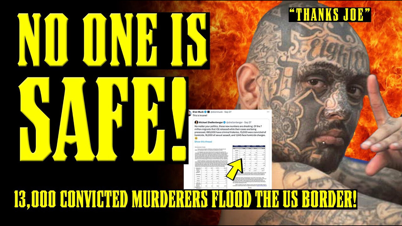 13,000 CONVICTED MURDERERS INVADE OUR STREETS FROM ABROAD!