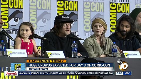 Huge crowds expected for Day 3 of Comic-Con