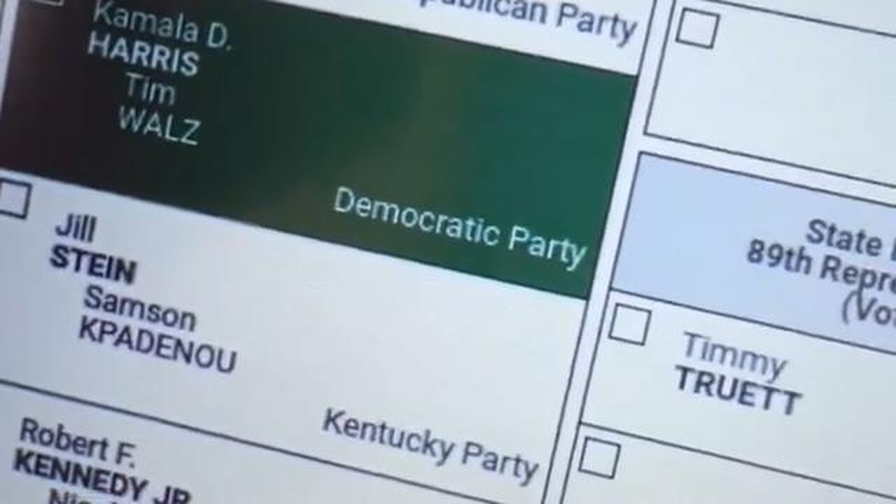 I hit Trump’s name 10 times & it wouldn’t work - Switched it to Harris