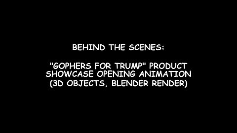 Behind The Scenes of the "MAGA SHACK - Gophers for Trump" Product Showcase Opening Animation