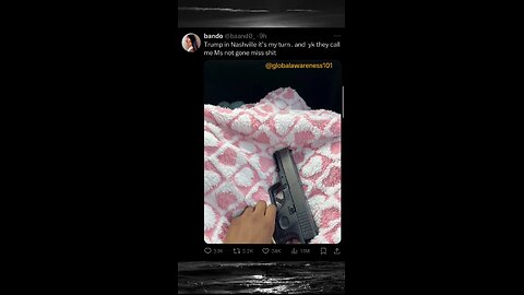 A 19yo Nashville State College Student Threatened To Assassinate Trump On X With Gun In Photo