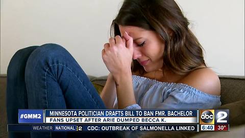 Lawmaker proposes bill to ban former bachelor from Minnesota