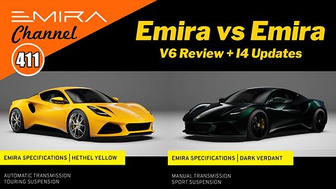 Lotus Emira review - Manual🆚Automatic test drives - I4 U.S. updates