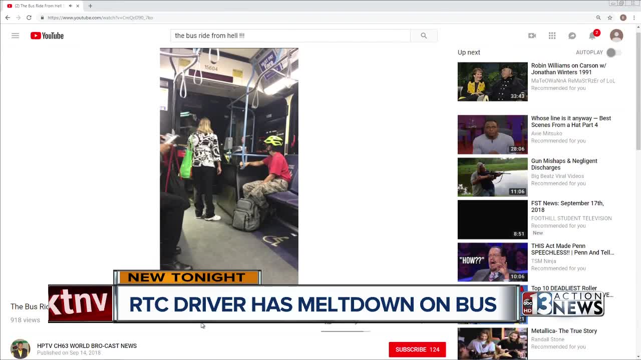 RTC bus driver caught on camera flipping out at passenger