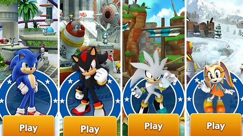 Movie Sonic VS Shadow VS Silver VS Unicorn Cream I Sonic Dash