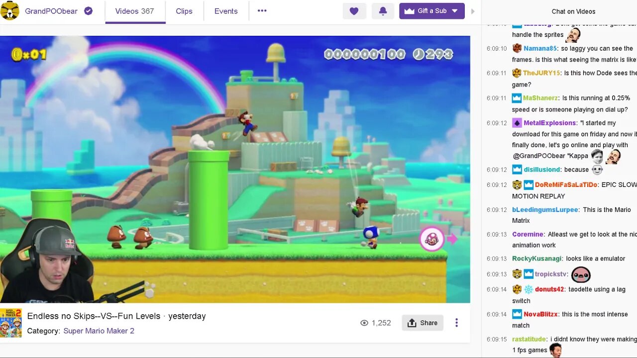 Super Lag in Super Mario Maker 2 multiplayer