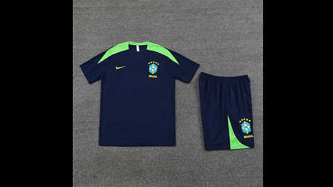 👉🏻⚽️ 2024/25 Brazil Adult Blue Short Sleeve Training Kit