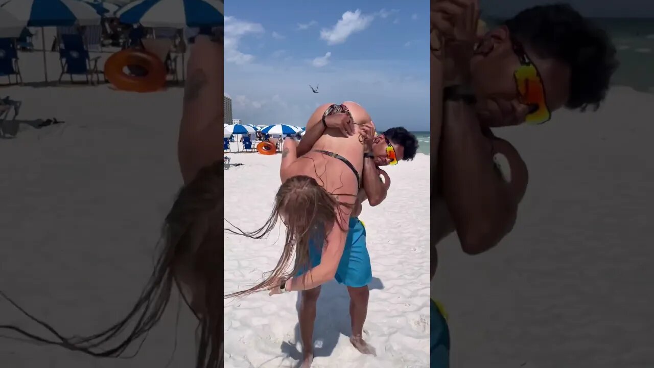 Angel on The Beach 🏖️💃#swingdance #countrydance #coupledance #partnerdancing #acrodance #dancing