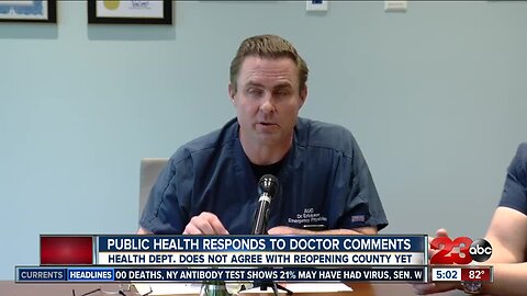 Public Health responds to comments made by Accelerated Urgent Care Doctors to reopen Kern County