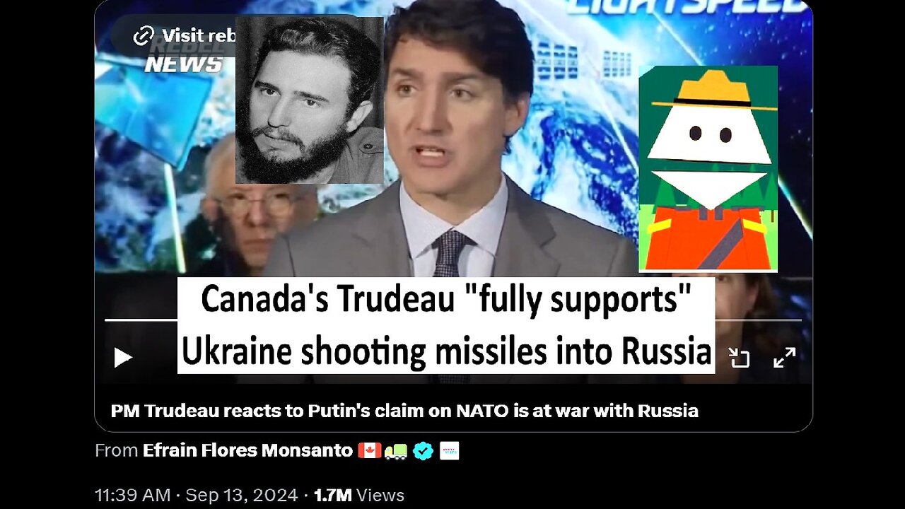 Canada’s Trudeau “fully supports” Ukraine using long range missiles to attack Russia