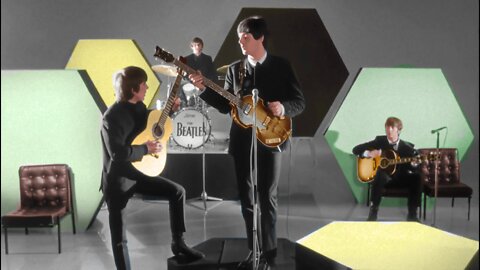 The Beatles - And I Love Her (scene from AHDN) [*colorized*]