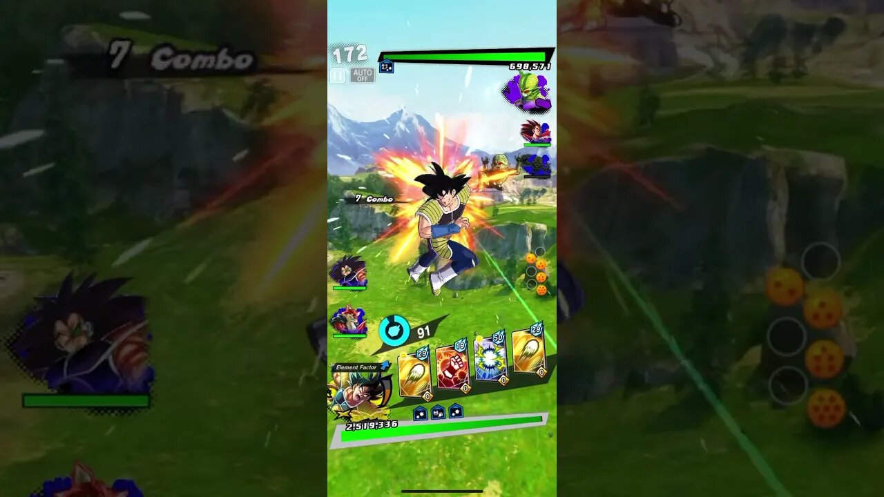 Dragon Ball Legends - Sparking Bardock Keen Intuition Special Skill Gameplay (DBL19-01S)