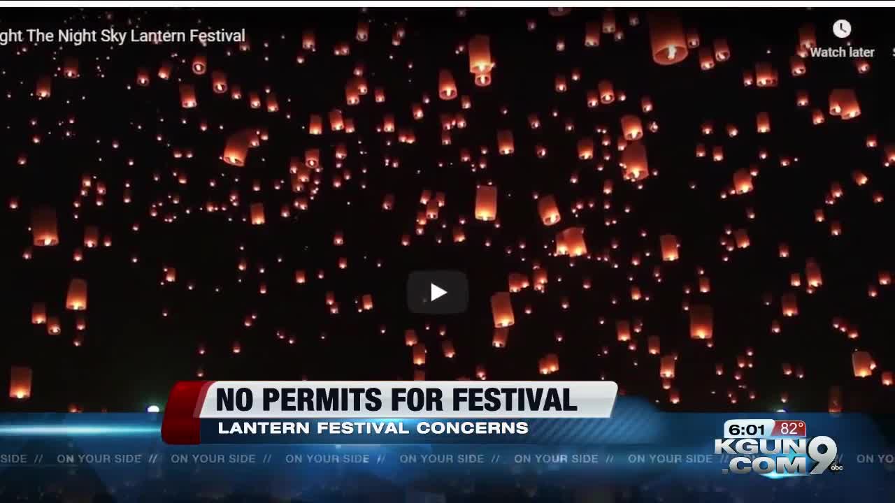 Lantern festival permit not yet received or approved, Tucson Fire says