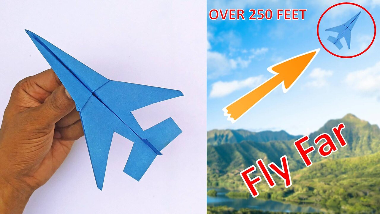 Paper Airplane Making Step by Step | Origami Airplane | Easy Paper Crafts Without Glue