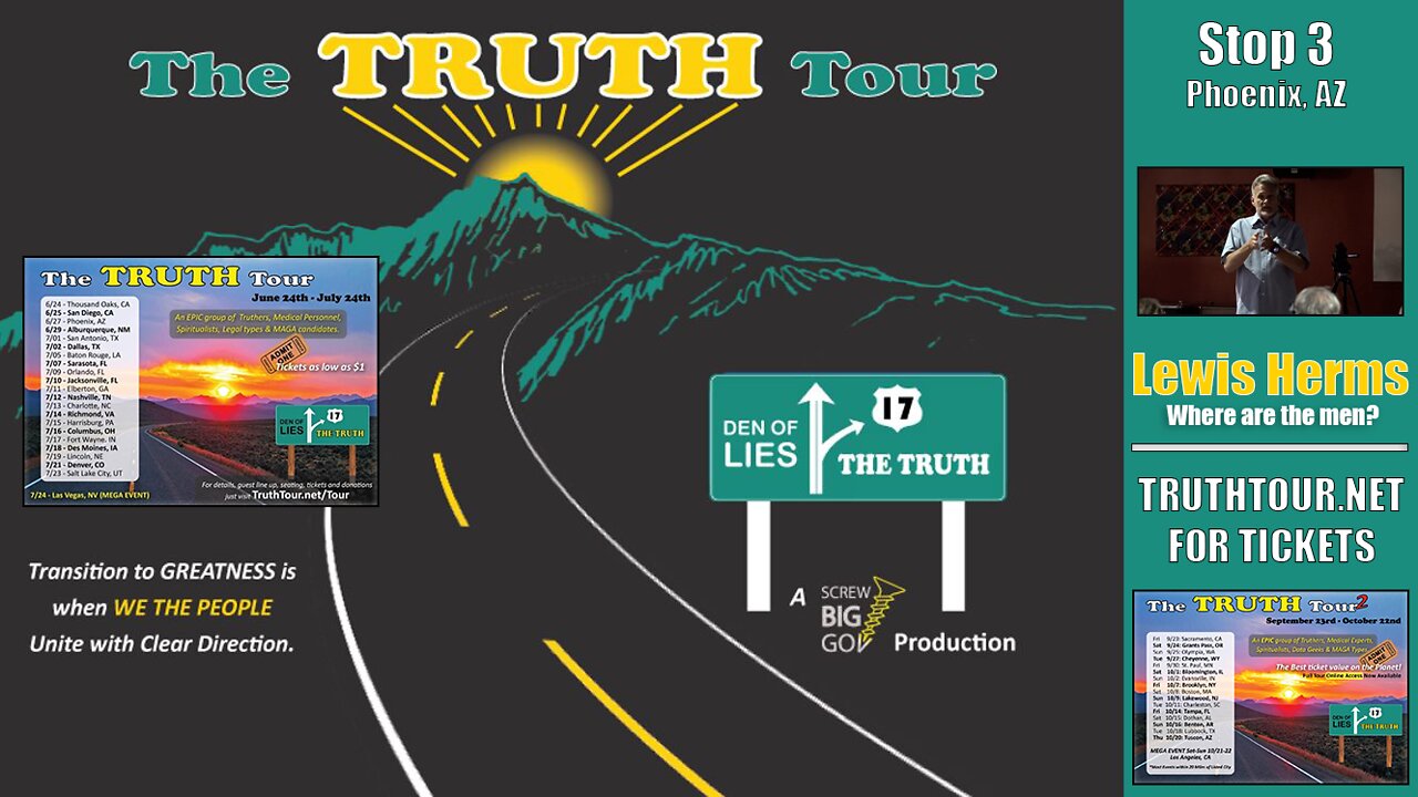 Lewis Herms, "WHERE ARE THE MEN"? Truth Tour 1, Phoenix AZ, 6-27-22
