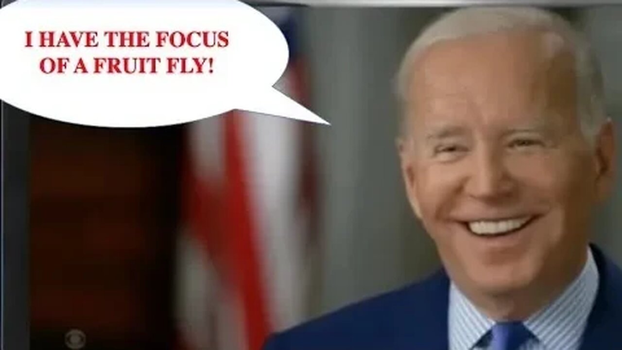 Biden Has The Focus of a Fruit Fly (host K-von agrees)