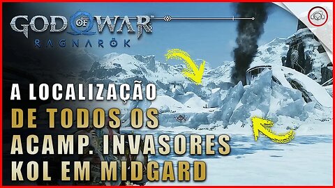 God of war Ragnarok, A localização de todos os Acamp. Invasores Kol em Midgard | Super dica
