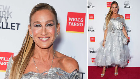 Sarah Jessica Parker Shines in Head-to-Toe Silver at New York City Ballet Gala
