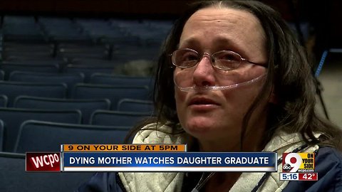 Early graduation held for girl whose mom is in hospice care