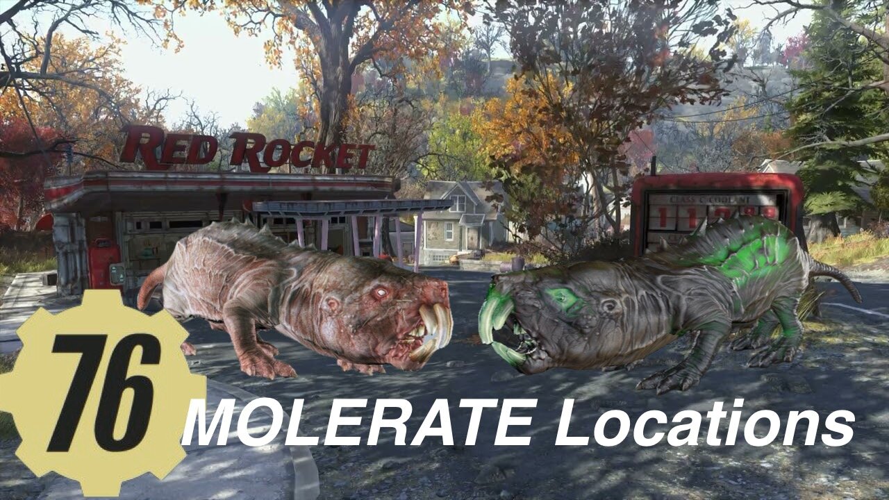 MOLERAT Locations, fallout76