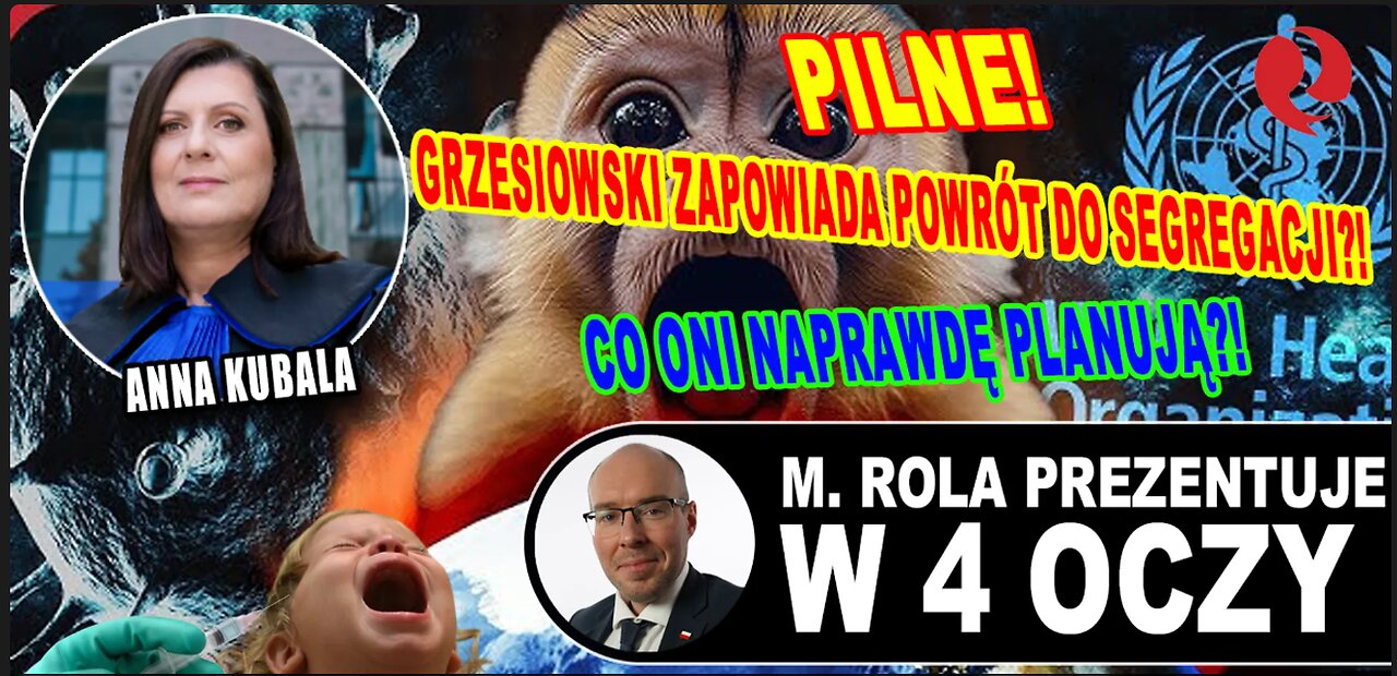 PILNE! Grzesiowski zapowiada powrót do Segregacji ?! CO ONI NAPRAWDĘ PLANUJĄ?! Mec. Anna Kubala