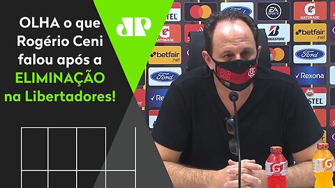 "Se eu tô pressionado no cargo? Cara..." OLHA o que Rogério Ceni falou após ELIMINAÇÃO do Flamengo!